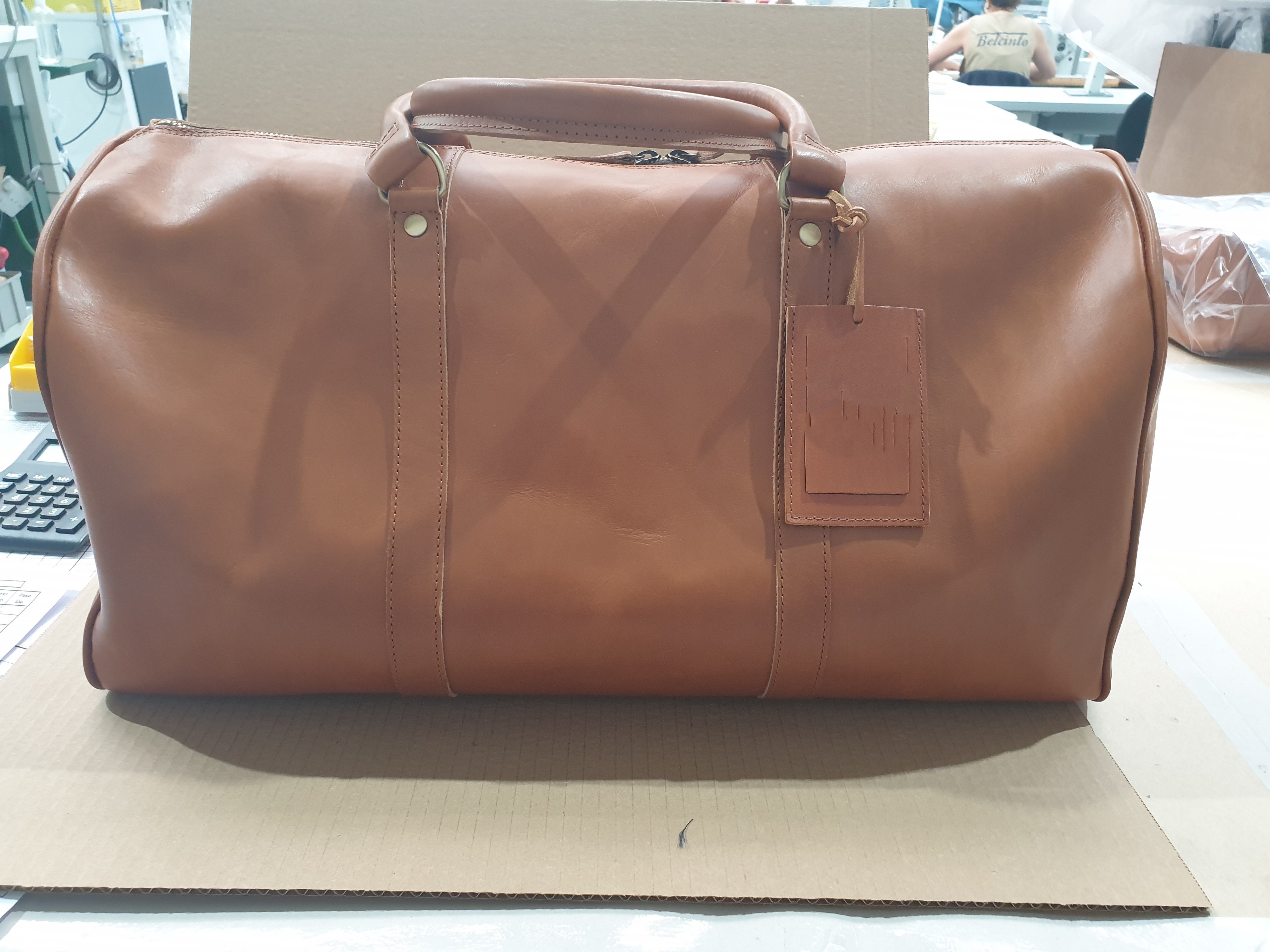 Leather Weekender Light Brown (1)